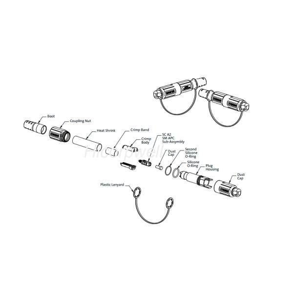 FTTA Dustproof Fiber Optic Cable Patch Cord Mini SC Connector Adapter