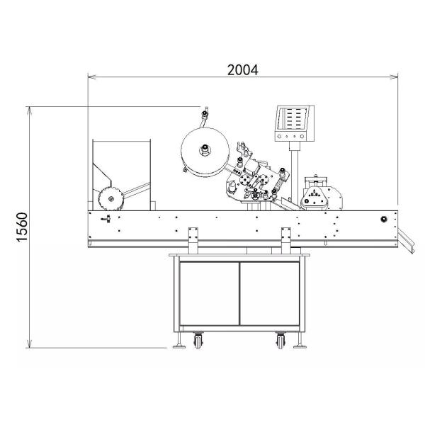 Herb Glass 220V Vial Label Applicator Machine Automatic For Plastic Tube Sticker