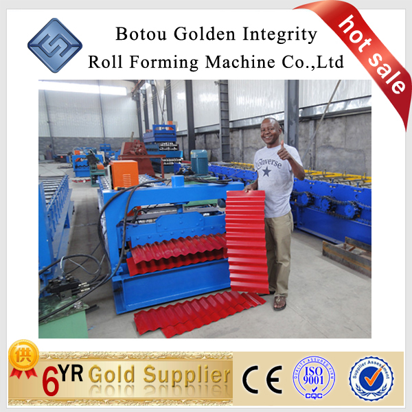 JCX New Corrugated Aluminum Iron Roofing Sheets Making Machine With New Technology and cold bending roll forming machine