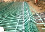 Public Building Pvc Coated Wire Fencing , Welded Steel Mesh Fence Panels With W