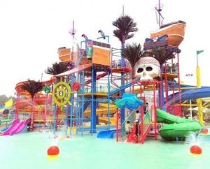 China Fiberglass Water Park Equipment Integrated Water House Amusement Facility on sale
