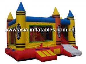 Wholesale Commercial pvc inflatable caryon castle, bouncy castle, inflatable slide for kids from china suppliers