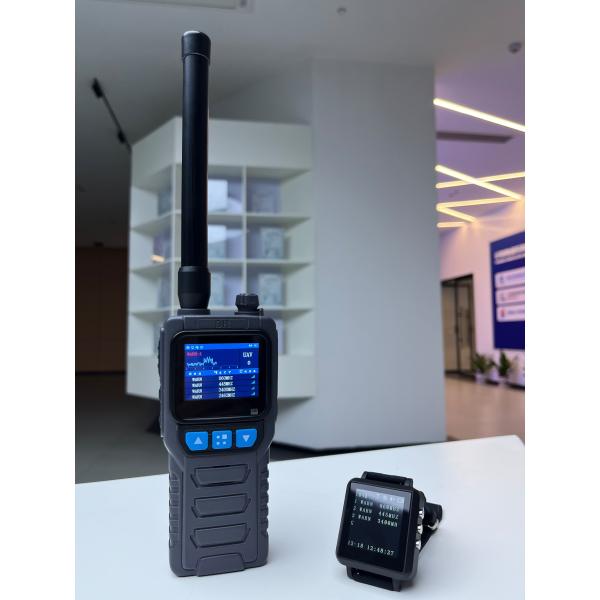 Advanced Portable Drone Detection and Wristband Information Receiving Terminal with Spectrum Sensing Technology