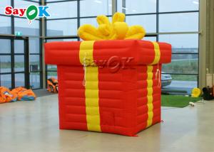 Wholesale Outdoor Square Inflatable Christmas Decoration With Bowknot from china suppliers