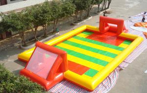 Wholesale Amazing Sport Game Inflatable Football Field , Colorful PVC Inflatable Football Game Field from china suppliers