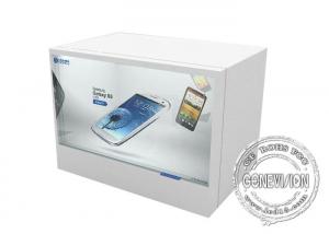 Wholesale White Touch Screen Transparent Lcd Showcase With Android System / Remote Control from china suppliers