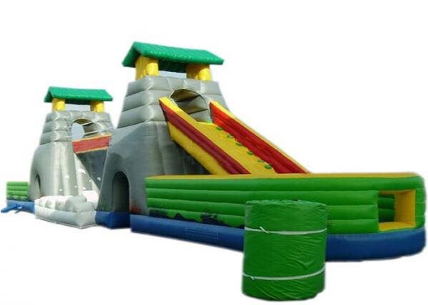 Quality 4 In 1 Children Inflatable Bouncer Combo With Slide / Bridge / Tunnel And Jumper for sale
