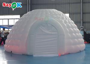 Wholesale Pure White LED Inflatable Igloo Tent Round Dome For Disco Party Events from china suppliers