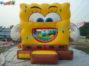 Wholesale Spongebob Commercial Bouncy Castles , Inflatable Bouncer Slide CE / EN14960 from china suppliers