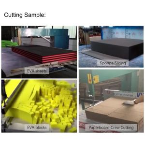 Automatic Vertical Cutting Machine for EVA/pearl cotton and Sponge with work