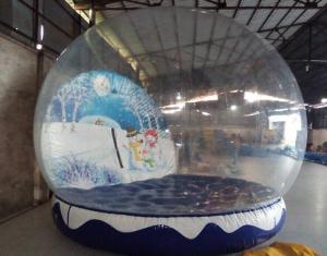 Wholesale Inflatable Christmas Snow Globe , PVC Tarpaulin Inflatable Christmas Ball for Outdoor from china suppliers