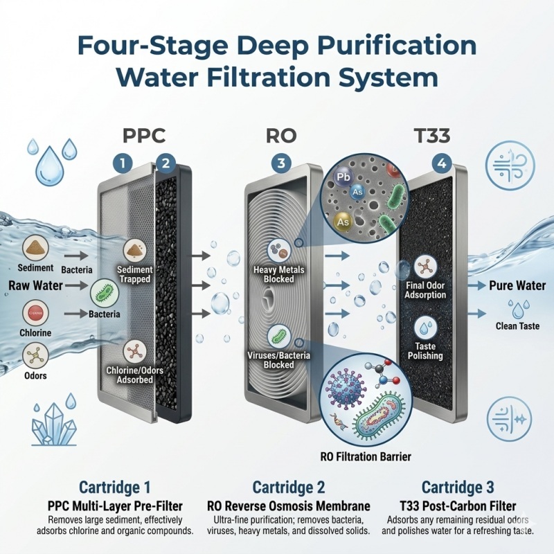 600G Undersink RO Water Purifier with Smart Side-Display