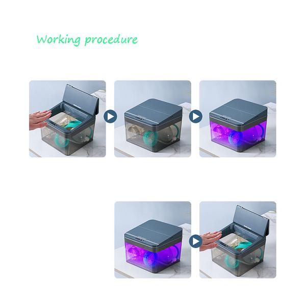 Smart Induction Disinfection Box Mobile Uvc Sterilizer Electric Desktop Storage Box