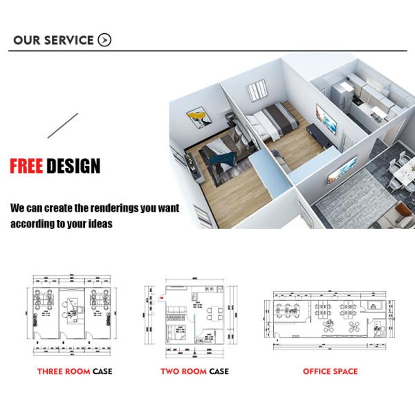 Carport Movable Prefab Container House 20ft Shipping Container Cabin