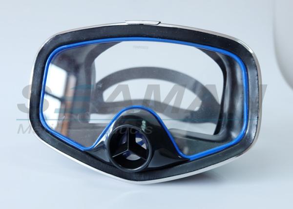 Single window Diving Mask with nose Purge Valve Silicone Skirt and Metal Frame