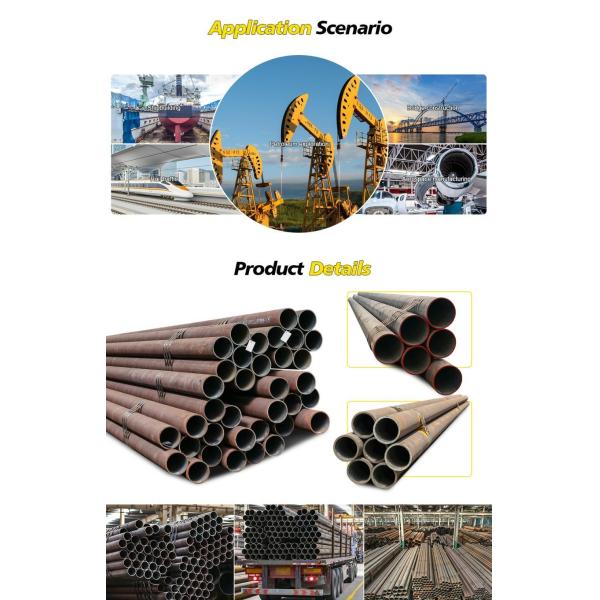 Customization ASTM API S355 A53b A106 Gr. B A336 Carbon Structure Seamless Steel Pipe