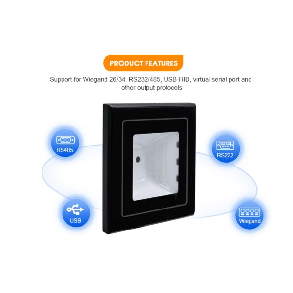 RD005 QR Code Scanner & NFC Card Reader – Industrial IP65 Access Control Solution