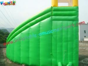 Wholesale Green Waterproof Outdoor Inflatable Water Slides , Inflatable Water Slide Pool For Adults and Childrens from china suppliers