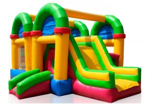 China Three In One Childrens Bouncy Castle , Kids Jumping Castle With Rush Slides on sale