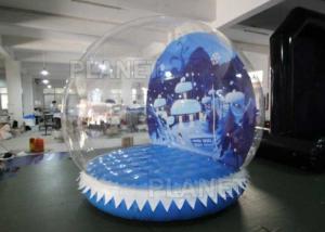 Wholesale 0.6mm PVC Tarpaulin Inflatable Christmas Snow Globes 3m Hot Air Welding from china suppliers