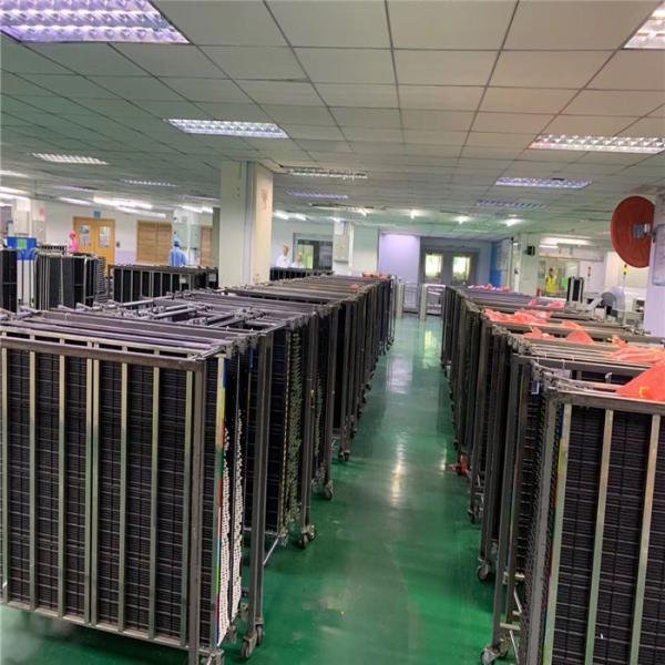 Four Wheels SS201 Pipe ESD PCB Cart Width 3mm For PC Board