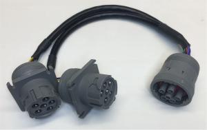 Wholesale High Precision J1708 Cable , Y Splitter Power Cable For Deutsch Connectors from china suppliers