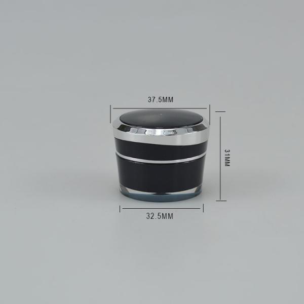 Customized Plastic Jar Acrylic Cosmetic Cream Container with Silk-screen Printing