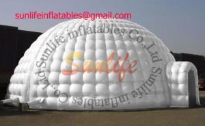 Wholesale hot sell inflatable air tight 0.6mm pvc tarpaulin igloo party outdoor tent from china suppliers