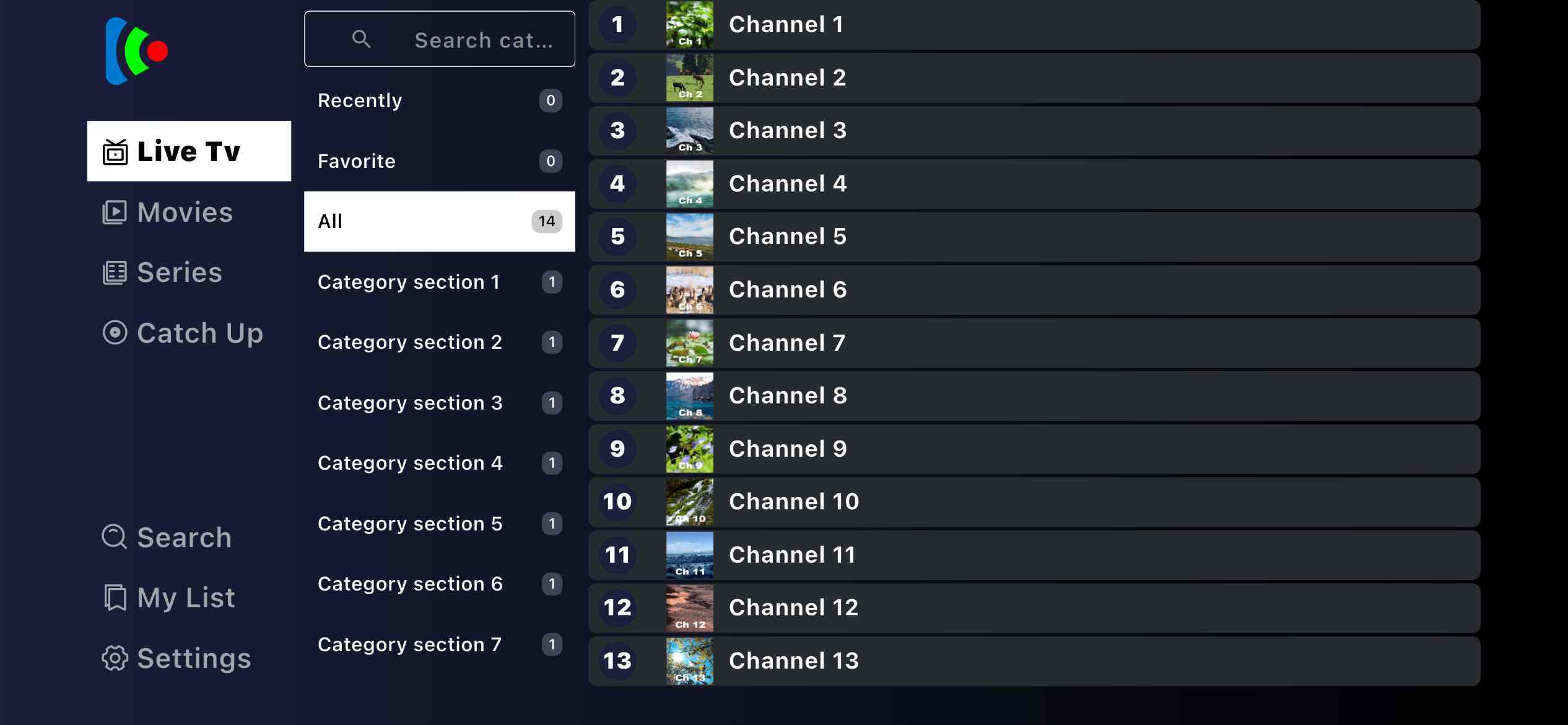 Custom 8K Streaming Applications Multi Language Android 14 TV Box