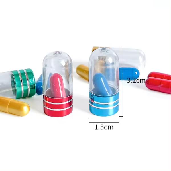 Customizable Clear Pill Capsules For Safe Storage And Easy Consumption