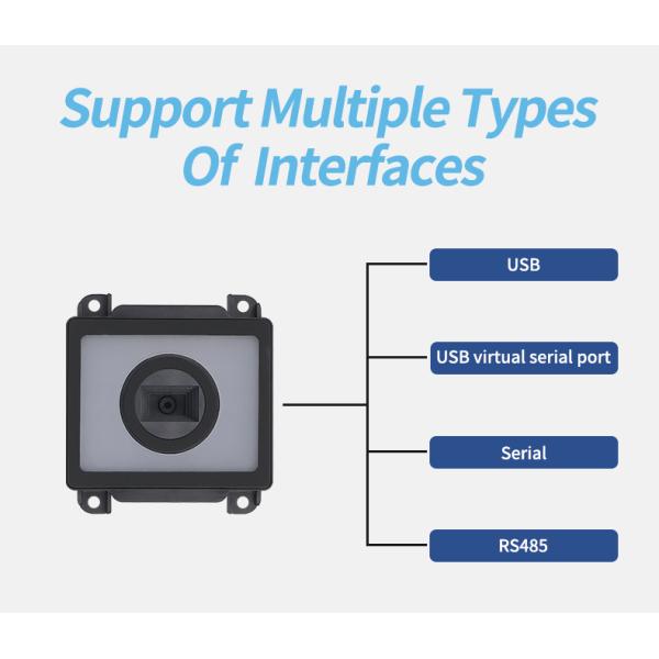 USB Embedded Barcode Reader Long Distance Outdoor QR Code Reader High Grade