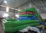 Crocodile cartoon themed inflatable water slide with big water pool big