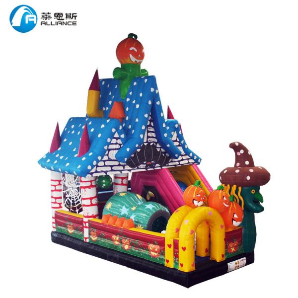 Quality Halloween Theme Giant Inflatable Bouncers Anti Mildew 3 Years Warranty for sale