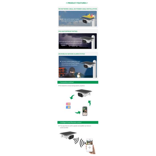 Industry Grade Outdoor Ptz 4g Security CCTV Camera Solar Powered Wireless