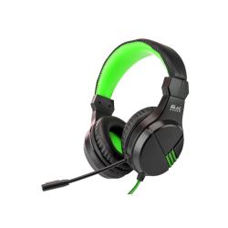 China 3V PS4 PS5 Gaming Headset 25000Hz Green Lightweight Braided Cable for sale