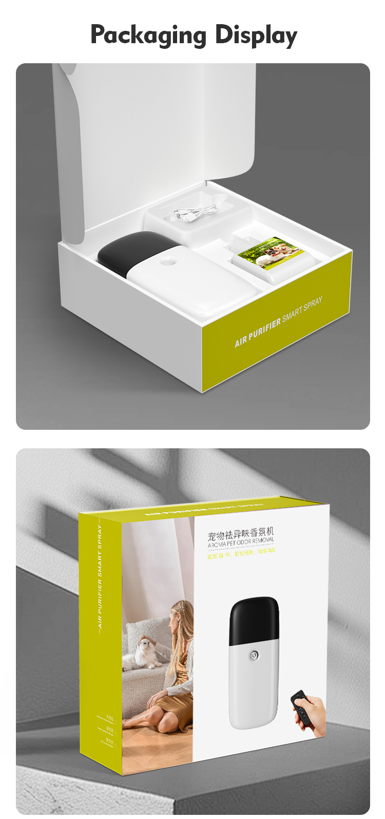 Ultrasonic Aromatherapy Diffuser with 35 dB Noise 6V Voltage and 2W Power for Essential Oil and Air Freshener