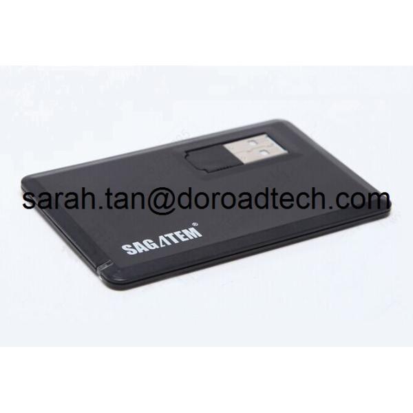 Business Card USB Flash Drive with Data Cable, Plastic Credit Card USB Stick with Cable