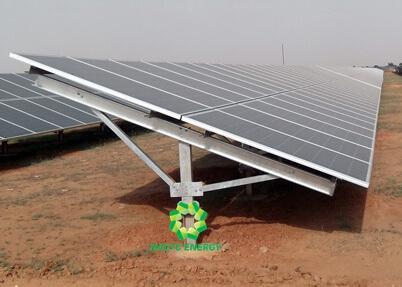 Large Scale Utility Solar Ground Mount System Anodized Aluminum 6005-T5 Material