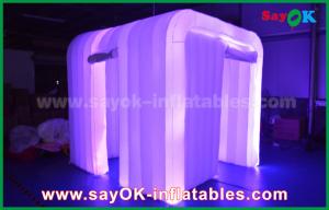 Wholesale Inflatable Photo Booth Hire White Oxford Cloth Led Strip Lighting Inflatable Photo Booth For Wedding Decoration from china suppliers