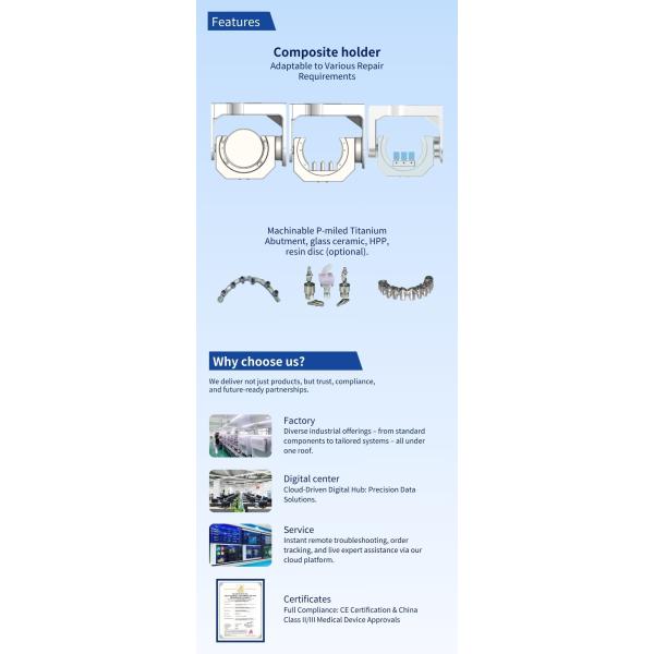 SK-5B Dental Milling Machine 5 Axis 0-60000 RPM 24 Tool Changer Pre-milled Abutment Water Cooling System