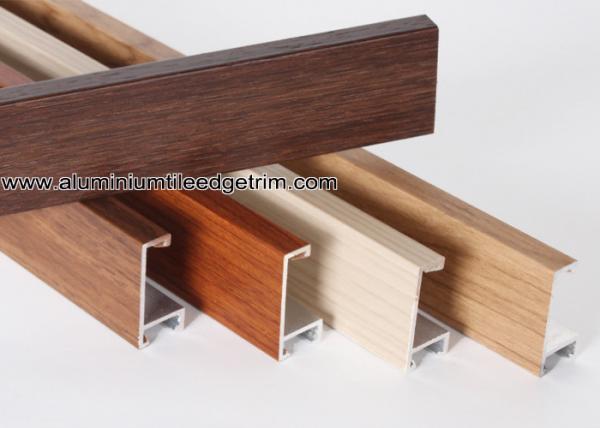 Quality Wood Grain Effect Aluminium Picture Frame Mouldings For Art Show for sale