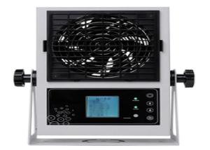 Wholesale IN-FS2022 Black Aluminum Intelligent Desktop ion fan 8W Eliminate static working distance 100－600mm from china suppliers