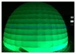 Multi Color Lighting Round Inflatable Air Tent Dome With Oxfor Cloth Material