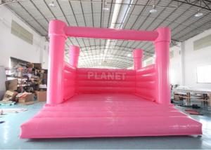 Wholesale Custom Color Inflatable Wedding Bouncer White Bouncy Castle Inflatable White Castle Bounce House from china suppliers