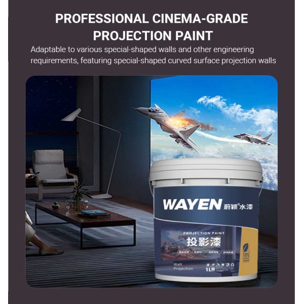 Water Resistance Projection Paint High Definition Projection Screen Wall Paint