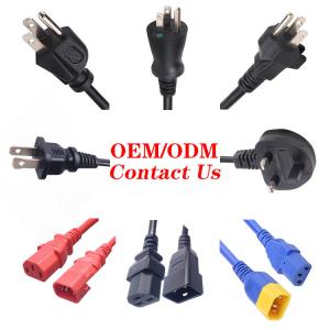 Wholesale US/Canada Approved NEMA 5-15P 3 Pin Prong Plug To C13 Plug US Power Cord from china suppliers