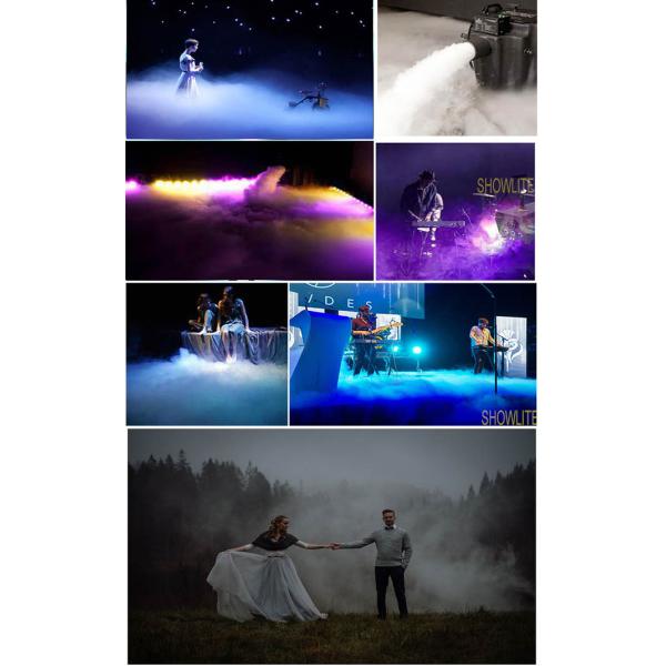 200m2 Dry Ice DJ Wedding Stage Smoke Fog Machine Manaul Control