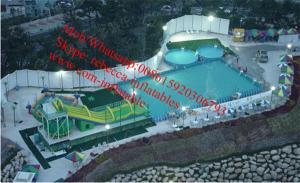 Wholesale Backyard swimming pool water slide for inflatable pool inflatable pool with slide from china suppliers