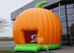 China Halloween Pumpkin Inflatable Bounce Houses For Kids Party Outdoor Use on sale