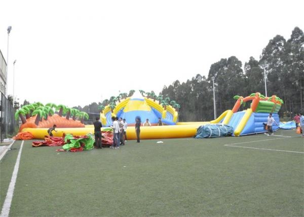 Quality Waterproof Commercial Water Inflatable Theme Park With Plato PVC Tarpaulin for sale